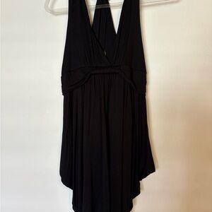 Stylish Black Halter Dress